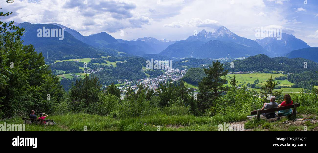 The town of Berchtesgaden, Berchtesgadener Land district, Upper Bavaria