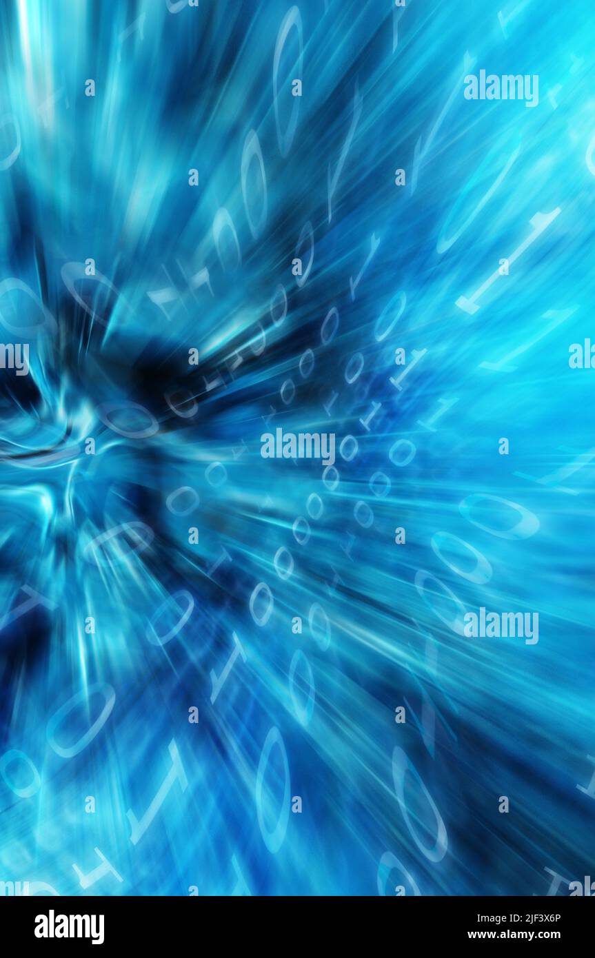 abstract technology background, cyberspace concept Stock Photo