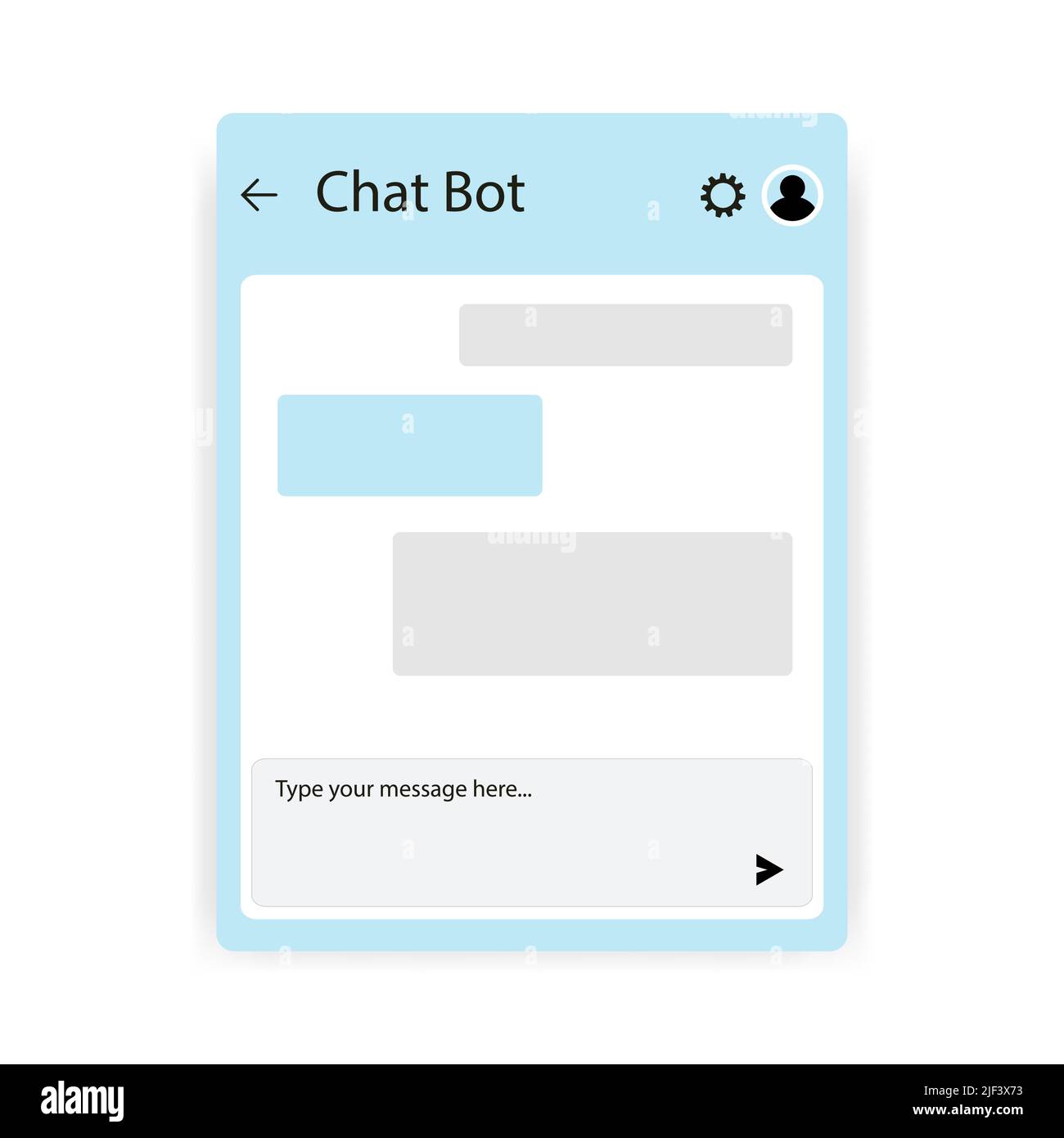 Chatbot app mobile helper. Dialoge windows flat design concept. Social communication chatting. Vector template Stock Vector