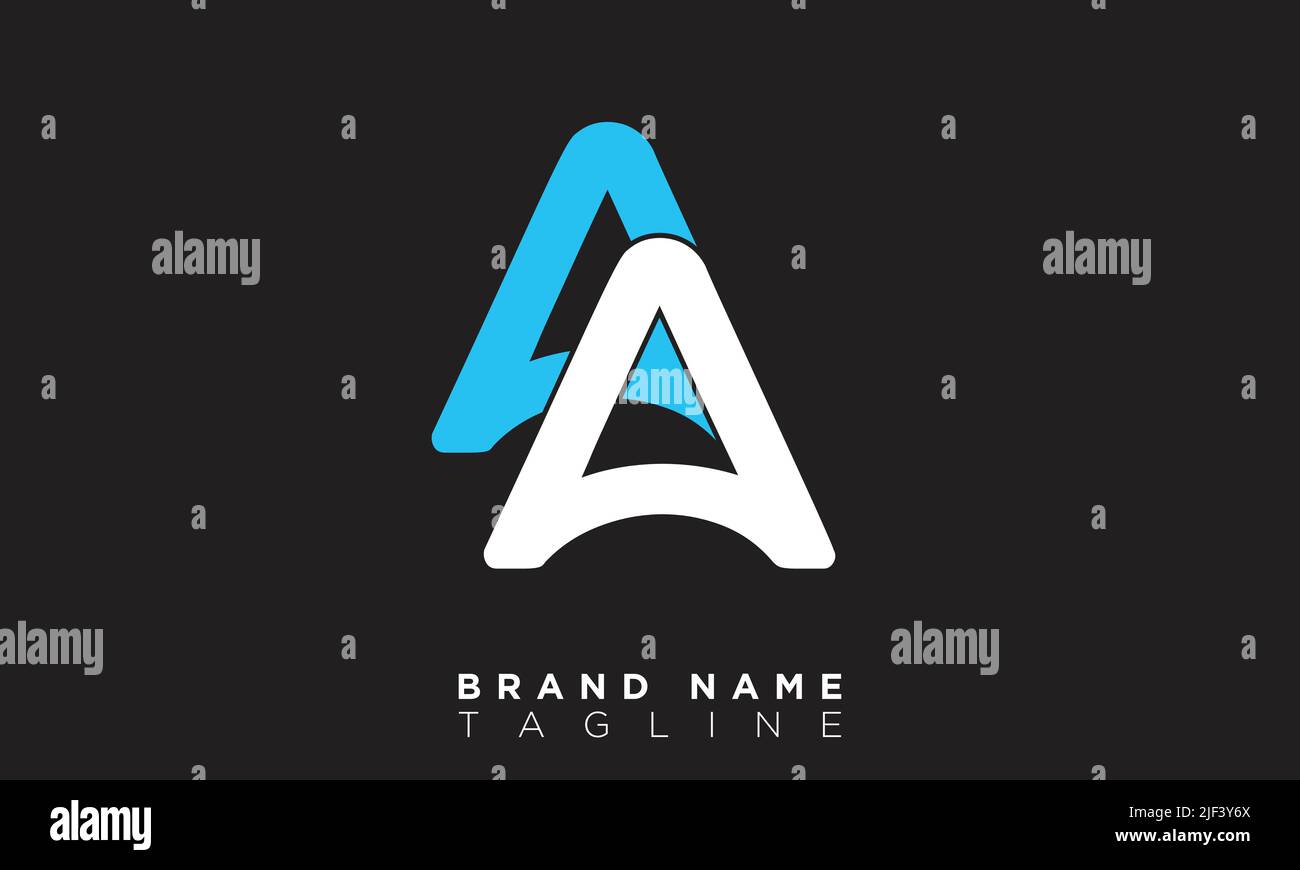 AA monogram  Monogram logo design, Letter logo design, Branding