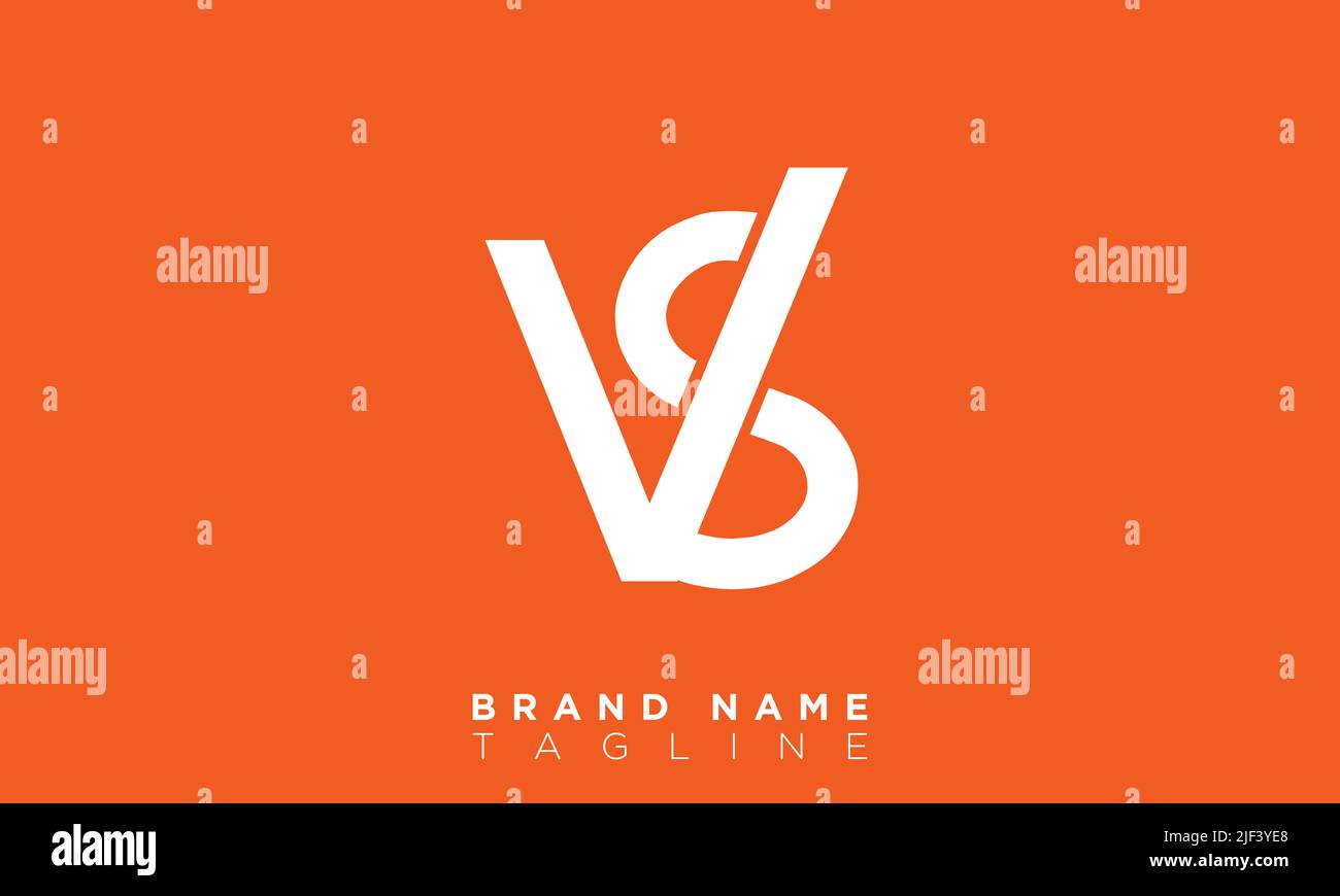 VS Alphabet letters Initials Monogram logo Stock Vector