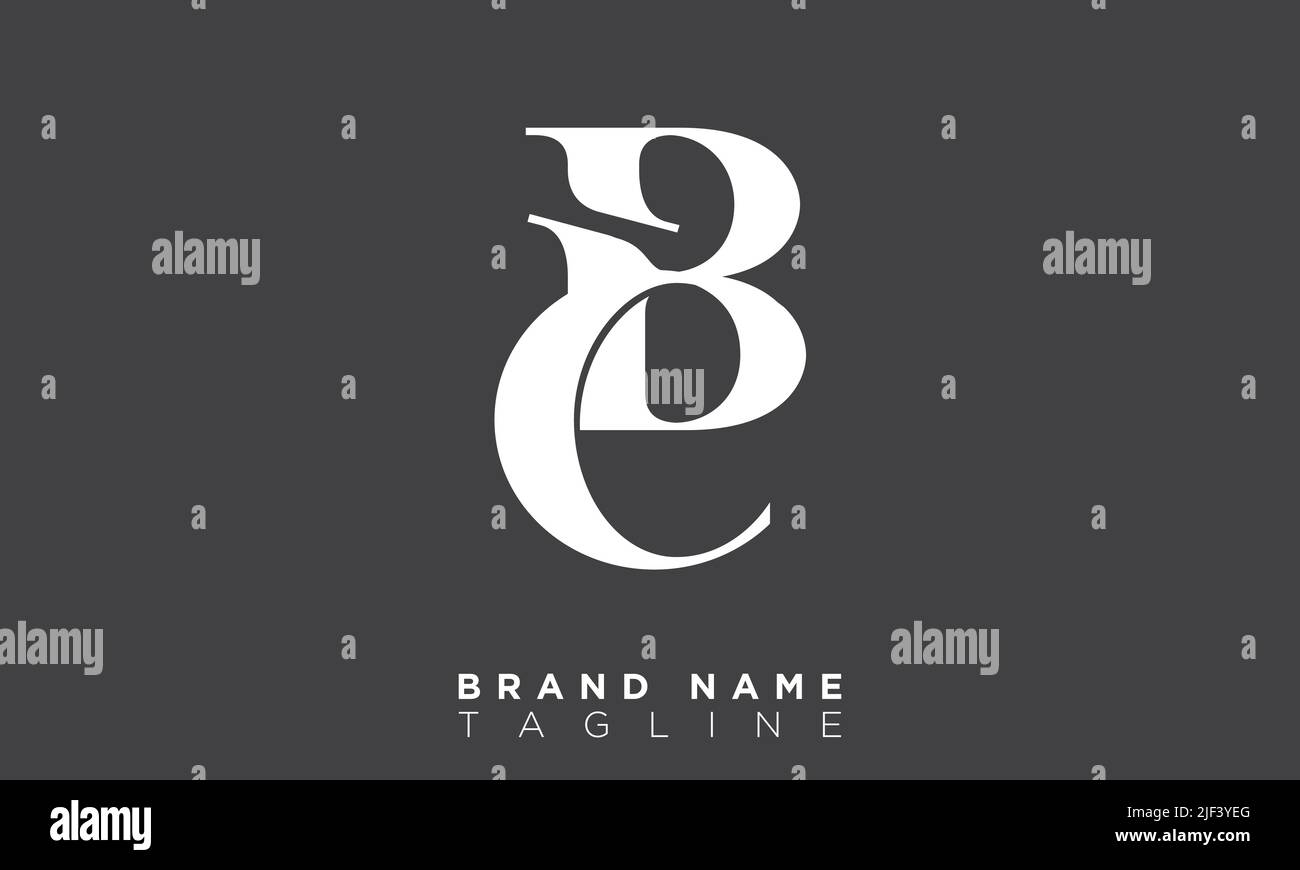 CB Alphabet letters Initials Monogram logo Stock Vector