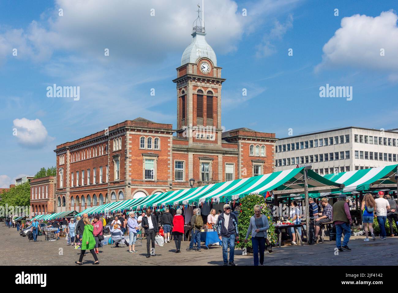 Chesterfield Market, Market Hall New Square, Chesterfield, Derbyshire, England, United Kingdom Stock Photo