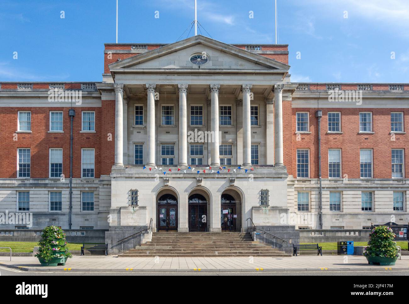 Chesterfield Borough Council Building, Rose Hill, Chesterfield, Derbyshire, England, United Kingdom Stock Photo