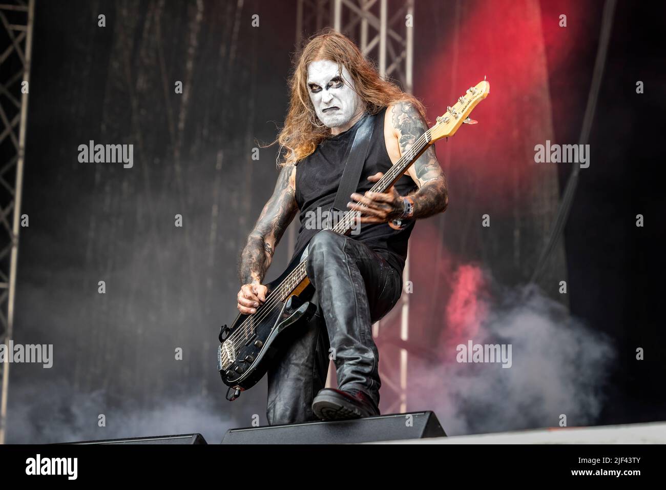 Oslo, Norway. 25th, June 2022. The Norwegian black metal band Abbath performs a live concert during the Norwegian music festival Tons of Rock 2022 in Oslo. (Photo credit: Gonzales Photo - Terje Dokken). Stock Photo