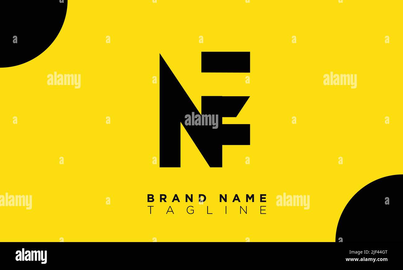 NE Alphabet letters Initials Monogram logo EN, N and E Stock Vector