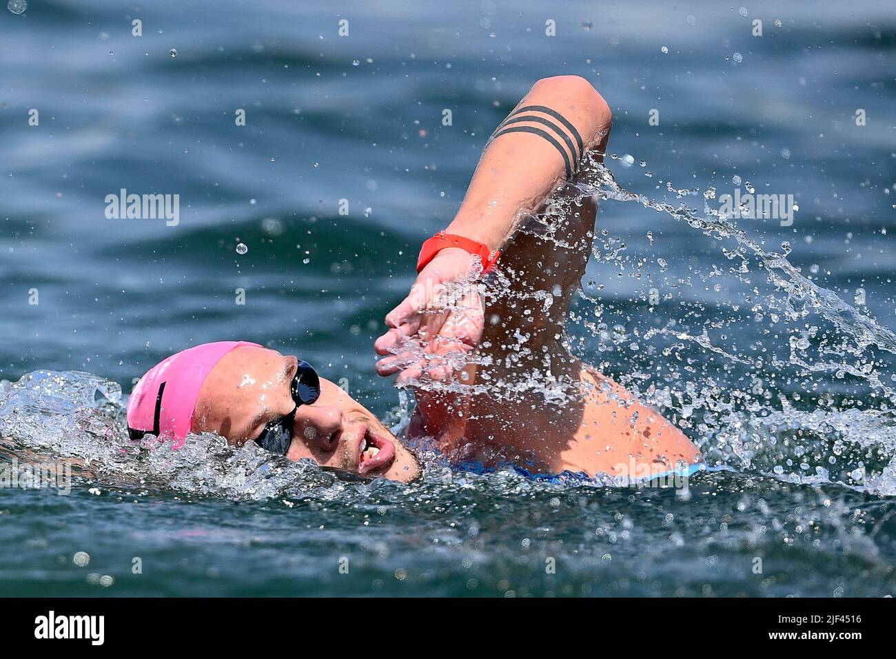 Budapest, Hungary, 29 June 2022. Logan Vanhuys pictured in action at ...