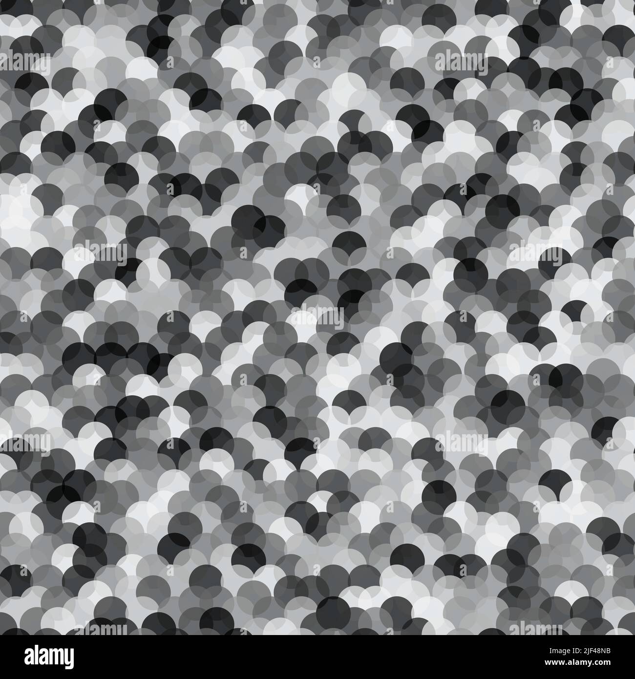 Vector abstract grayscale colorless overlap watercolor effect seamless pattern Stock Vector