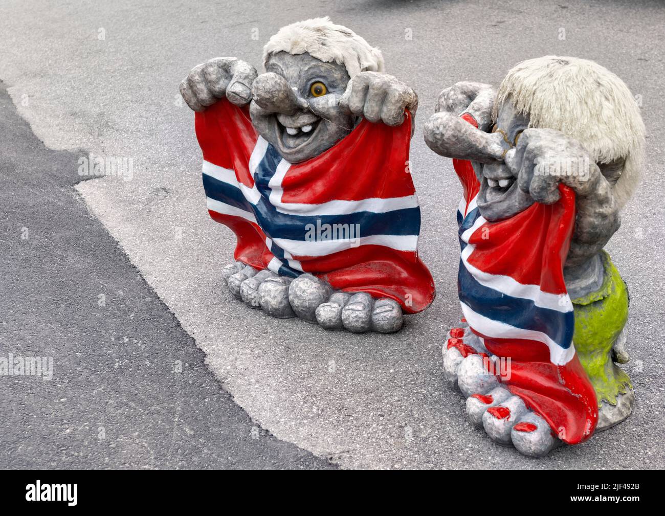 Schne Norwegische Troll Figuren Fotos