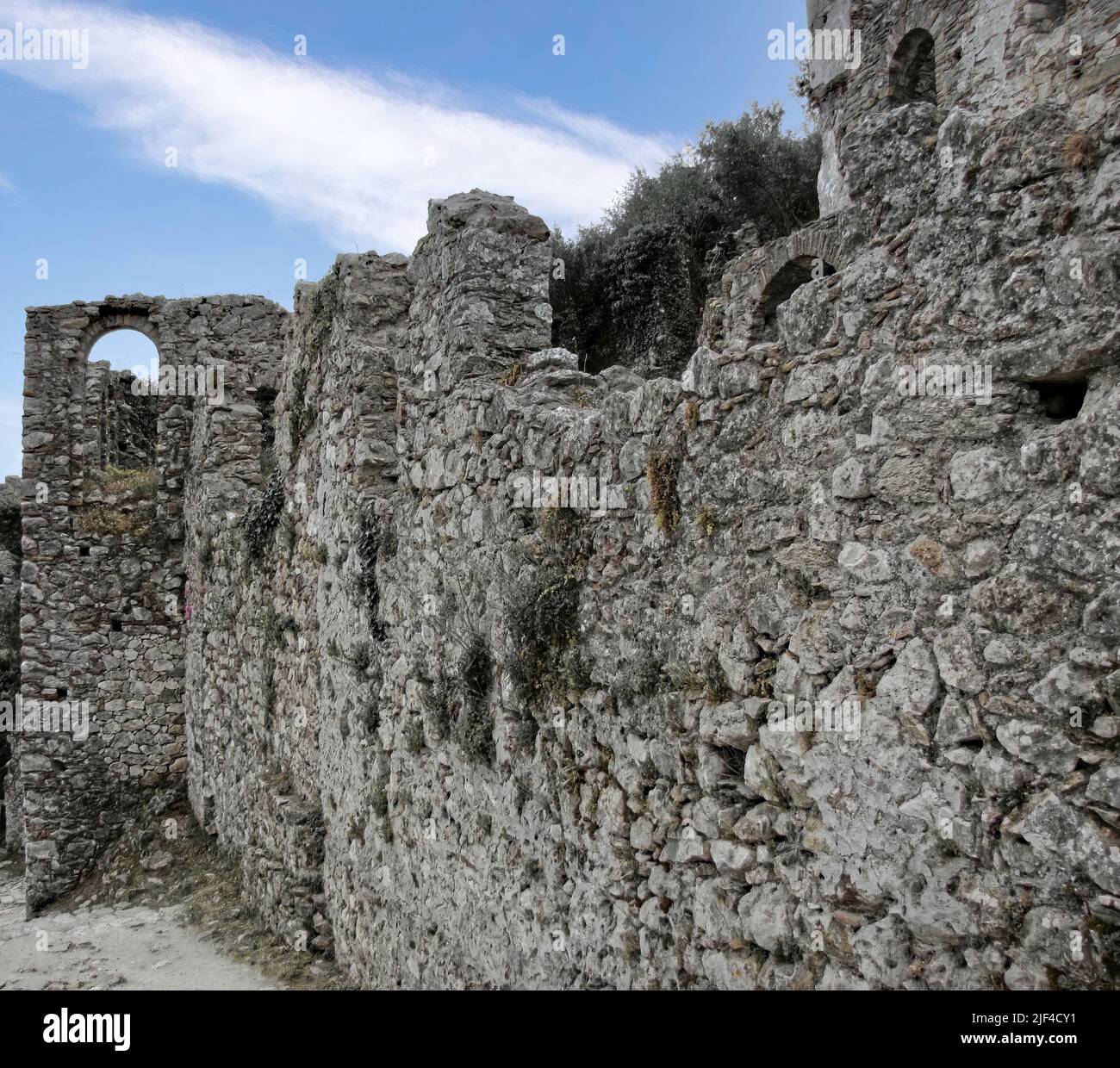 The Byzantine Archaeological Site Of Mystras In Peloponnese Greece the-byzantine-archaeological-site-of-mystras-in-peloponnese-greece