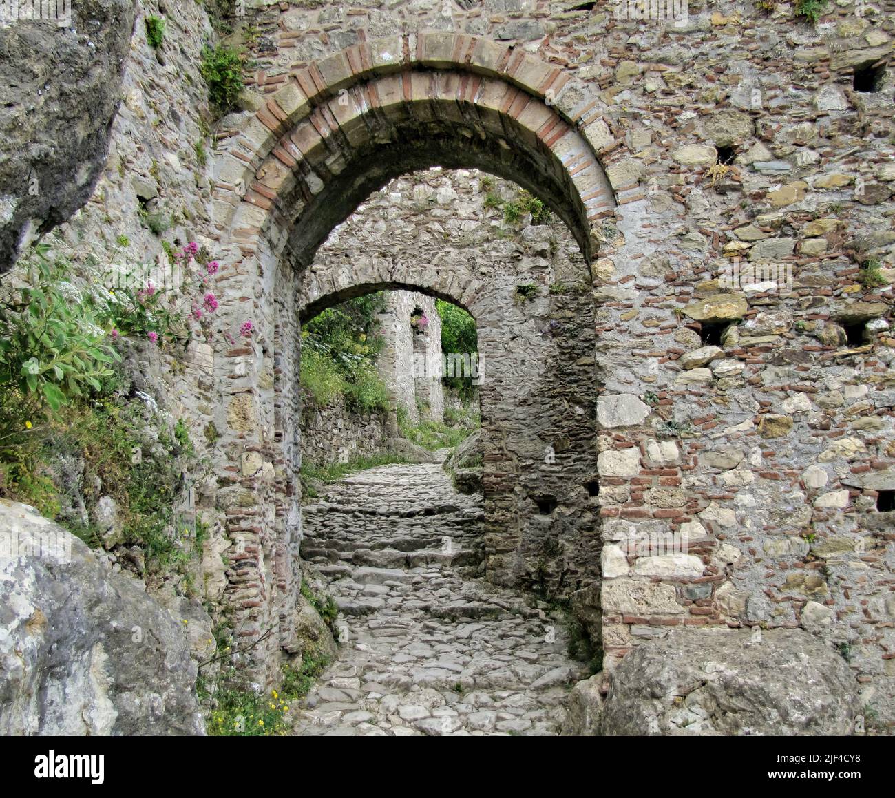 The Byzantine Archaeological Site Of Mystras In Peloponnese Greece the-byzantine-archaeological-site-of-mystras-in-peloponnese-greece