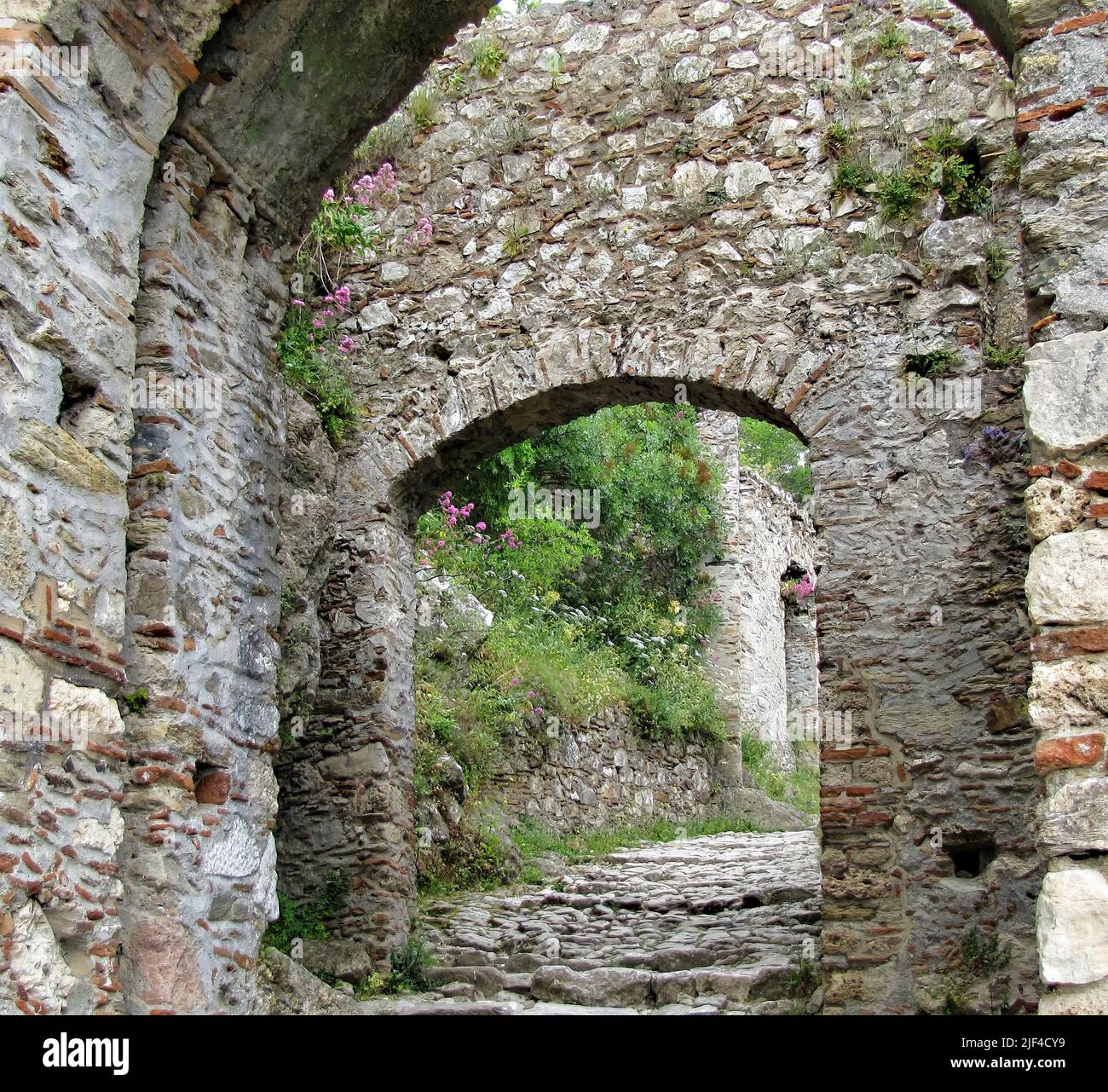 The Byzantine Archaeological Site Of Mystras In Peloponnese Greece the-byzantine-archaeological-site-of-mystras-in-peloponnese-greece