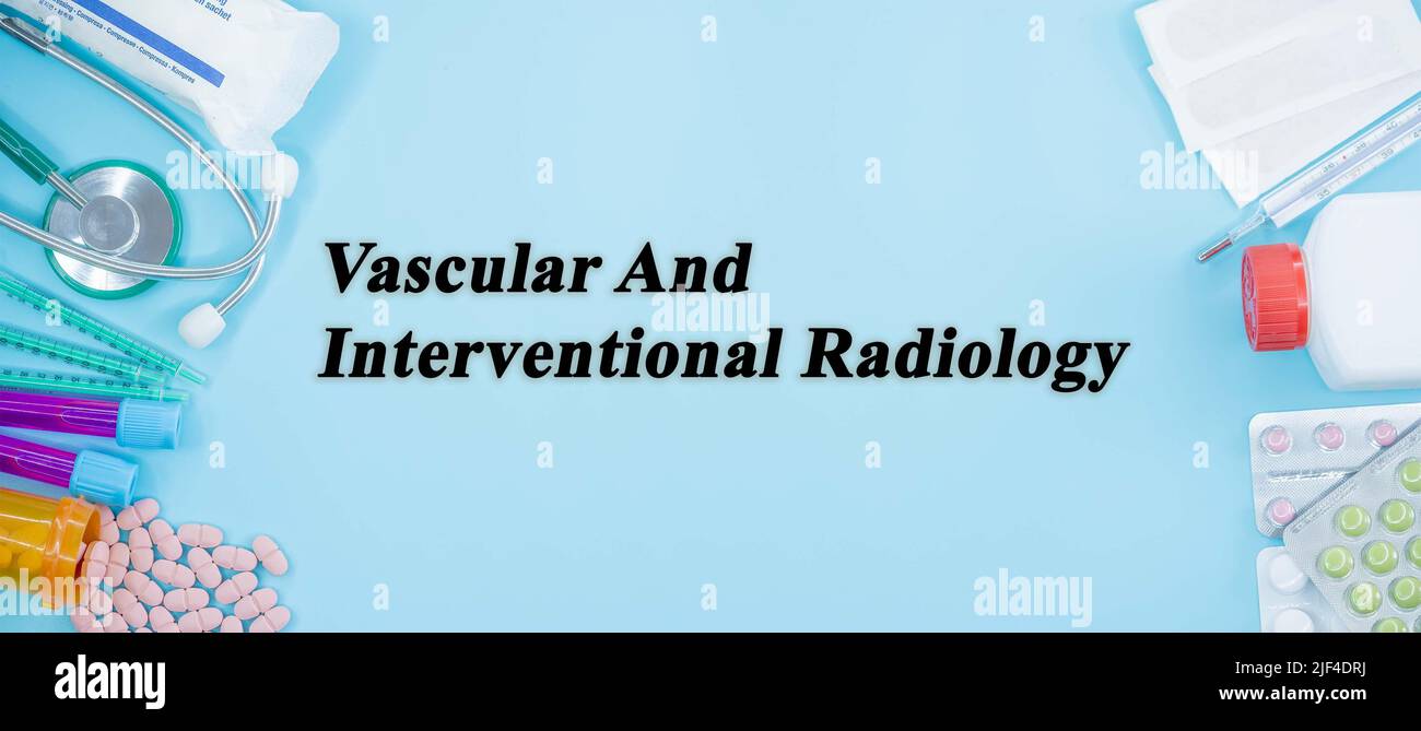 Vascular And Interventional Radiology Medical Specialties Medicine Study as Medical Concept background Stock Photo