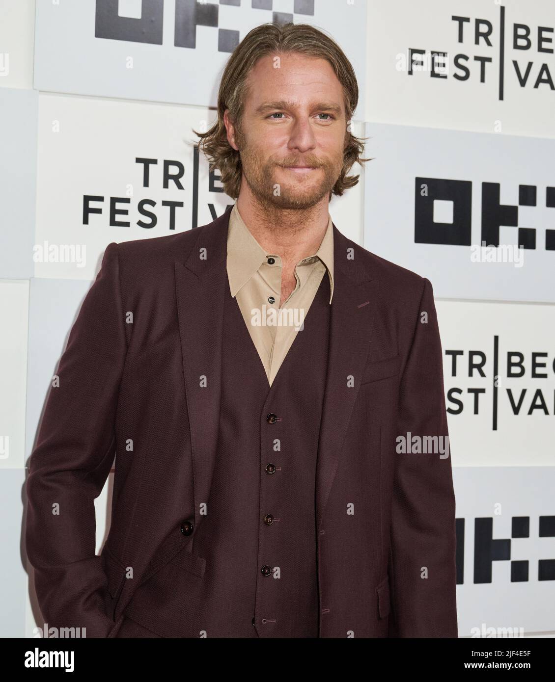 NEW YORK, NY, USA - JUNE 15, 2022: Jake McDorman attends the Tribeca Festival Premiere of 'Jerry & Marge Go Large'. Stock Photo