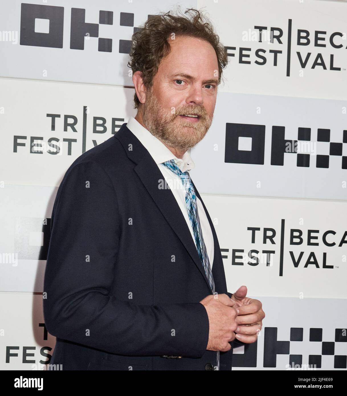 NEW YORK, NY, USA - JUNE 15, 2022: Rainn Wilson attends the Tribeca Festival Premiere of 'Jerry & Marge Go Large'. Stock Photo