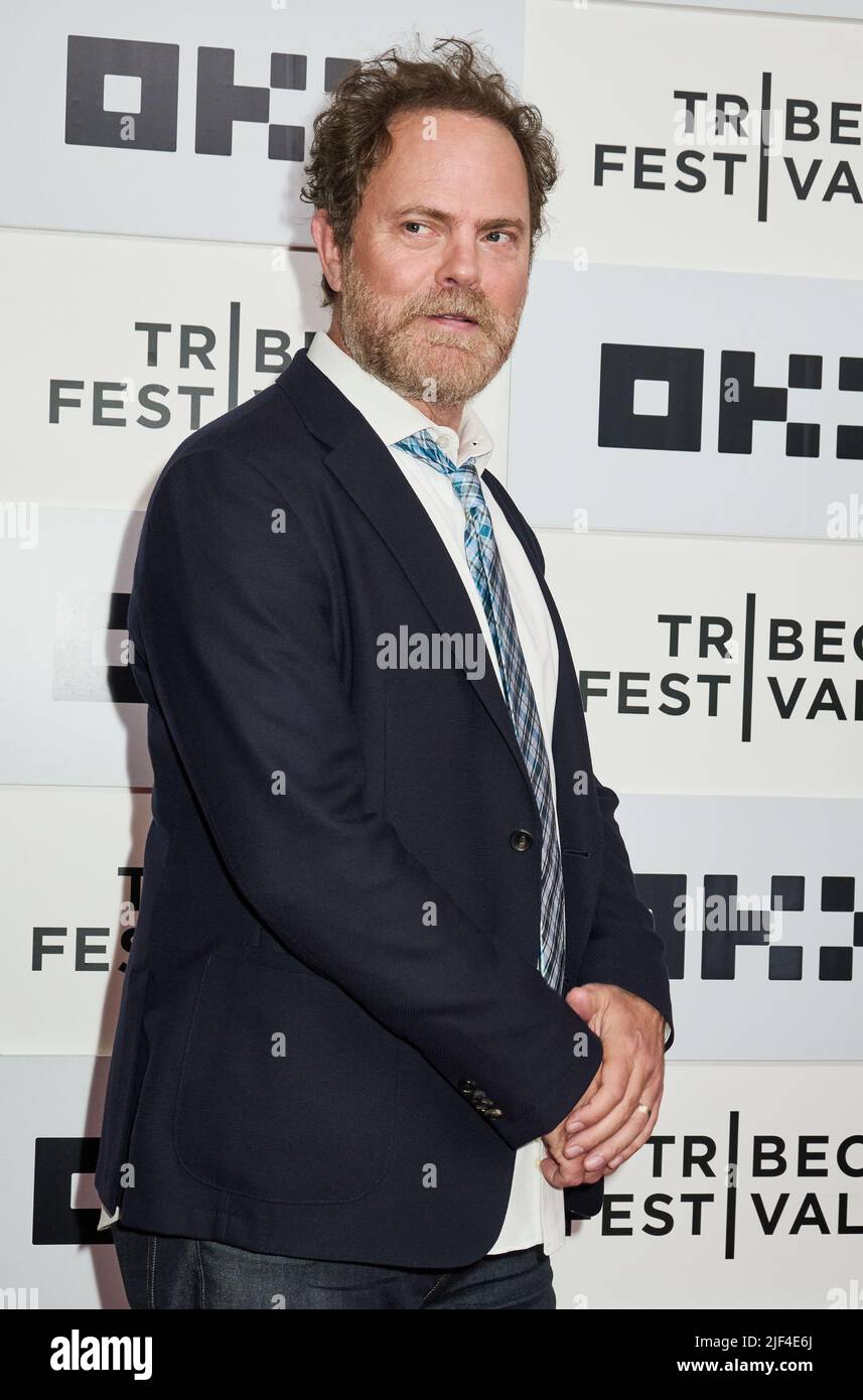 NEW YORK, NY, USA - JUNE 15, 2022: Rainn Wilson attends the Tribeca Festival Premiere of 'Jerry & Marge Go Large'. Stock Photo