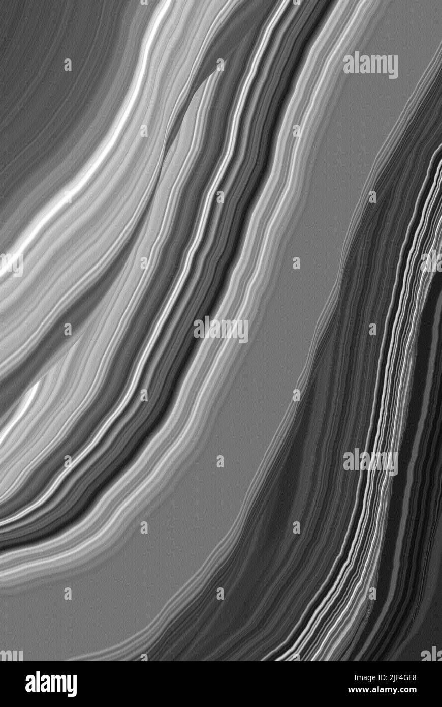 close up of the gray scale striped flowing abstract background Stock Photo