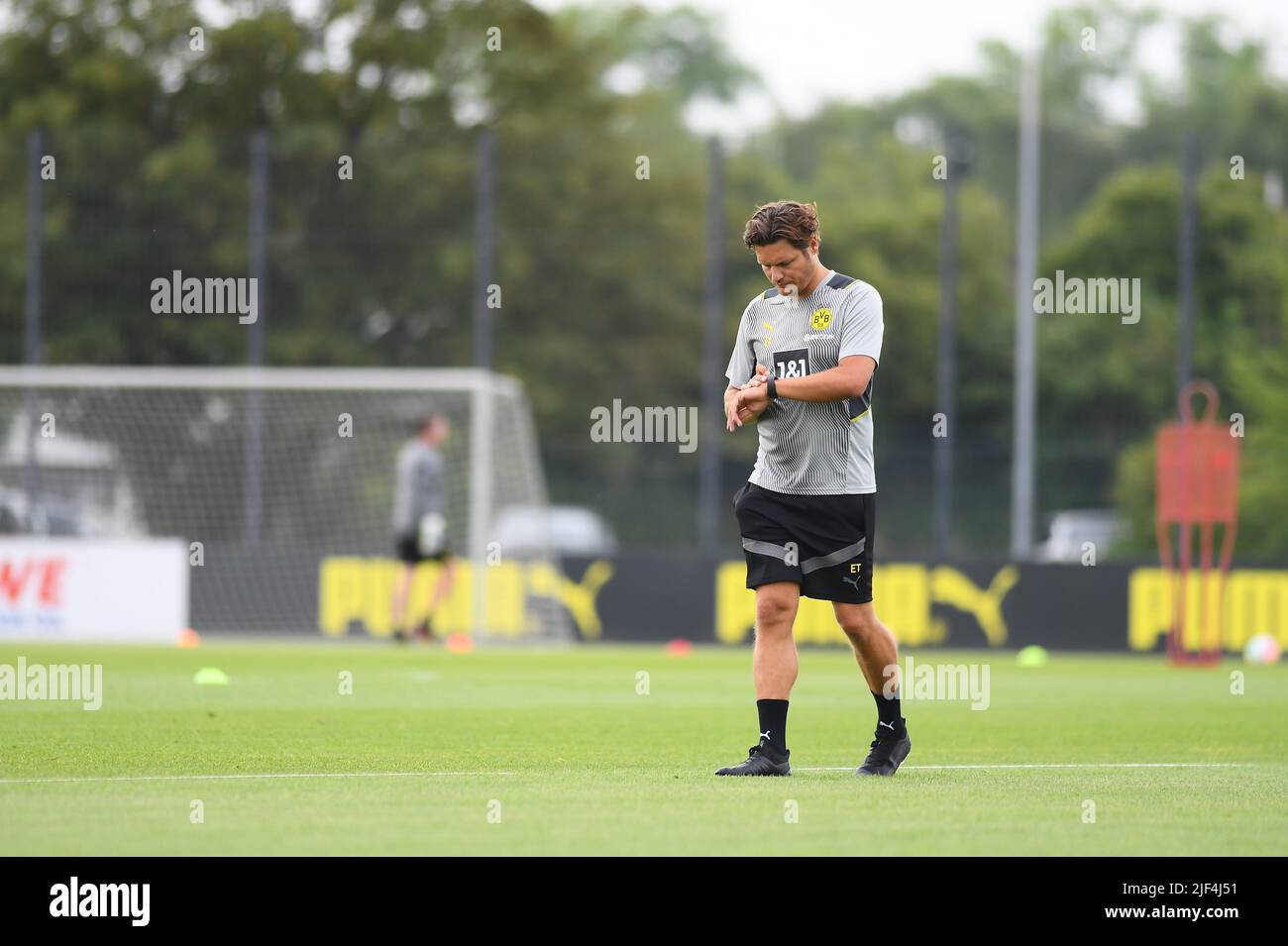 COLOGNE, GERMANY - JUNE 29 2022: Edin Terzic. Pre season practice of Borussia Dortmund Stock Photo