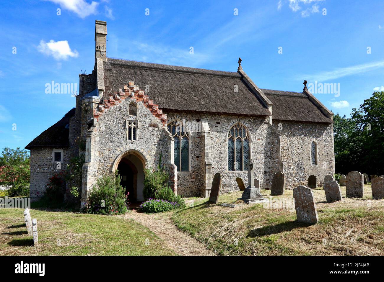 St. Lawrence Church in the village of Ingworth in North Norfolk. Stock Photo