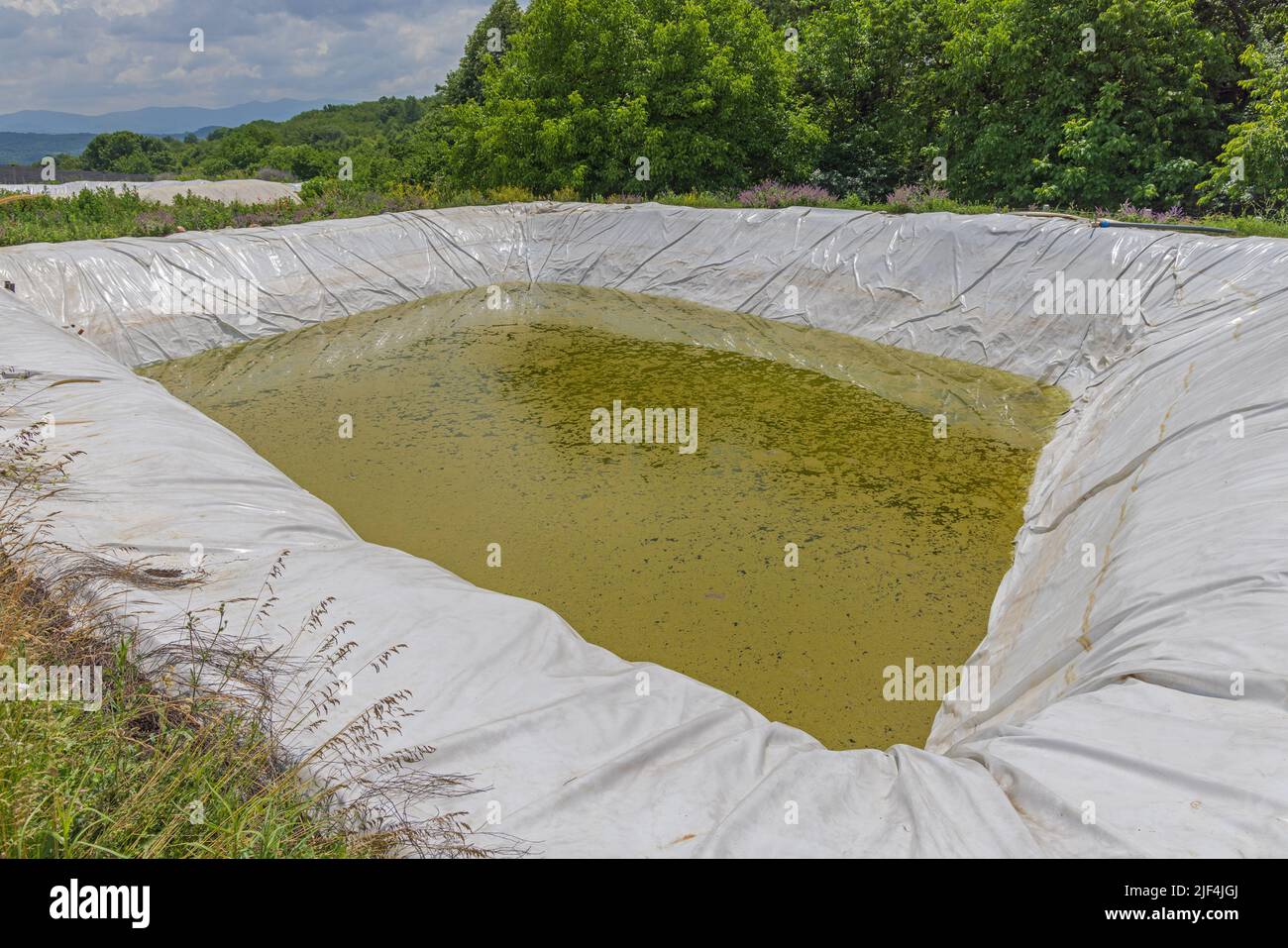 Polyethylene Lined Open Tank Water Storage Reservoir Farm Irrigation