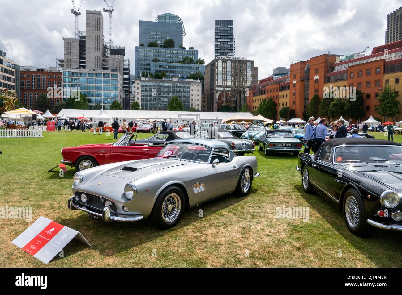 1962 Ferrari 250GT California Spider class winner at the London Concours at the Honourable Artillery Company in the City of London UK Stock Photo