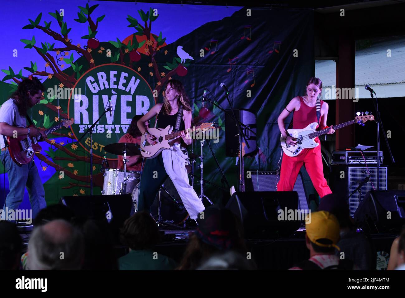 Prune performing at the Green River Festival Stock Photo