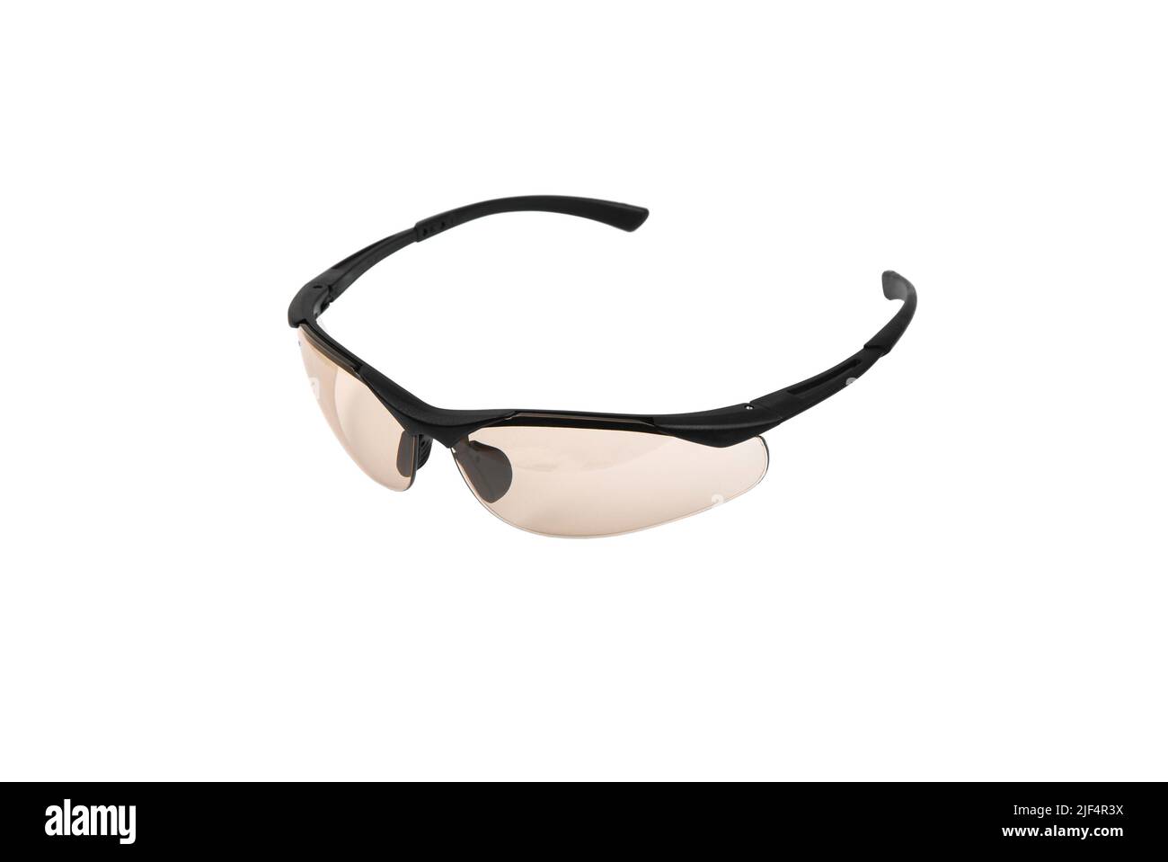 Safety glasses for shooting and work isolated on white background Stock