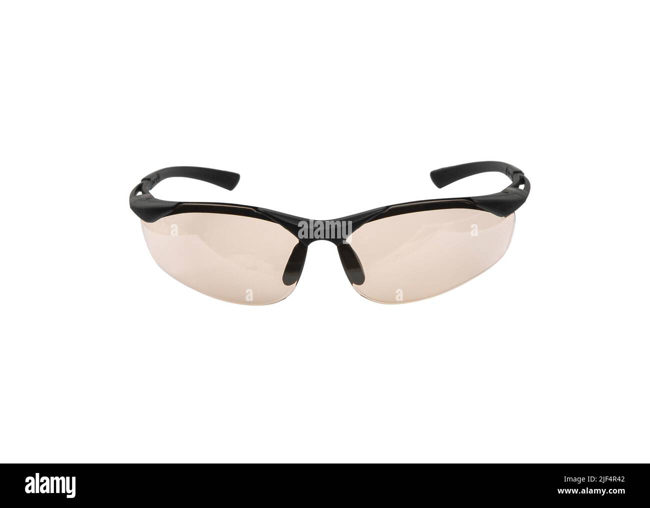 Safety glasses for shooting and work isolated on white background Stock