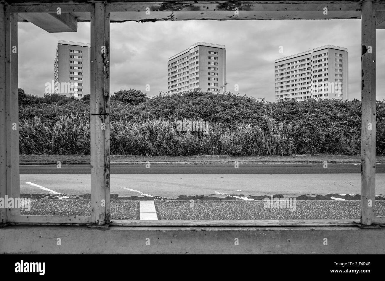 High-Rise tower blocks, Weston Shore, Southampton, England UK Stock Photo