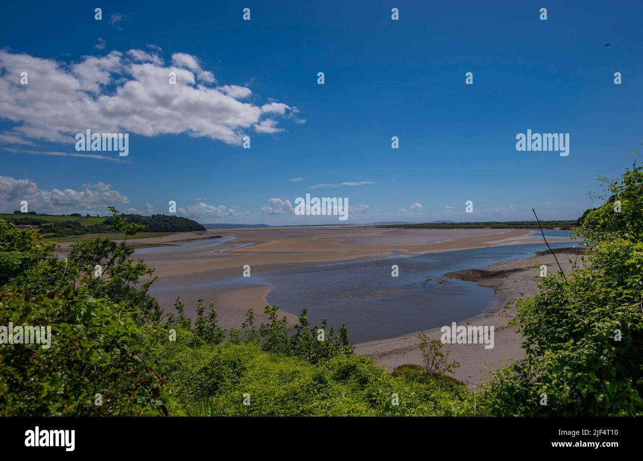 Laugharne in Wales Stock Photo