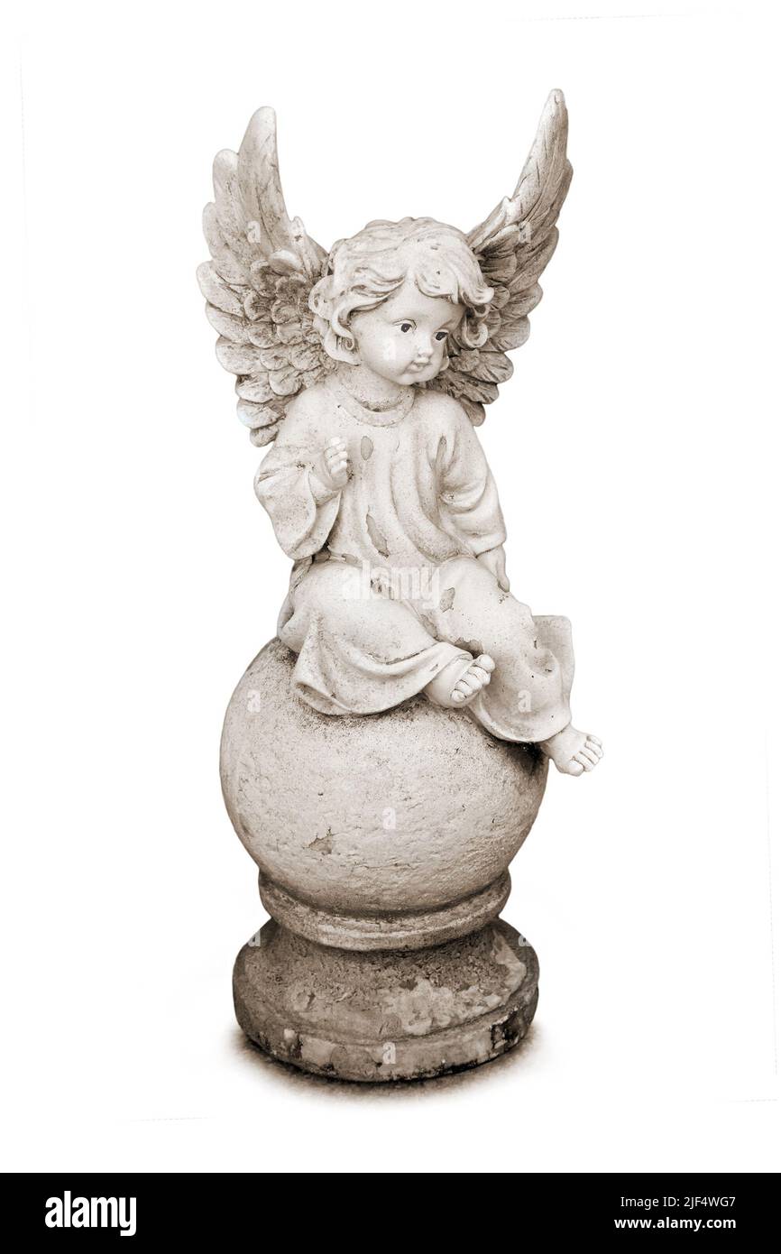 Angel isolated on white background Stock Photo