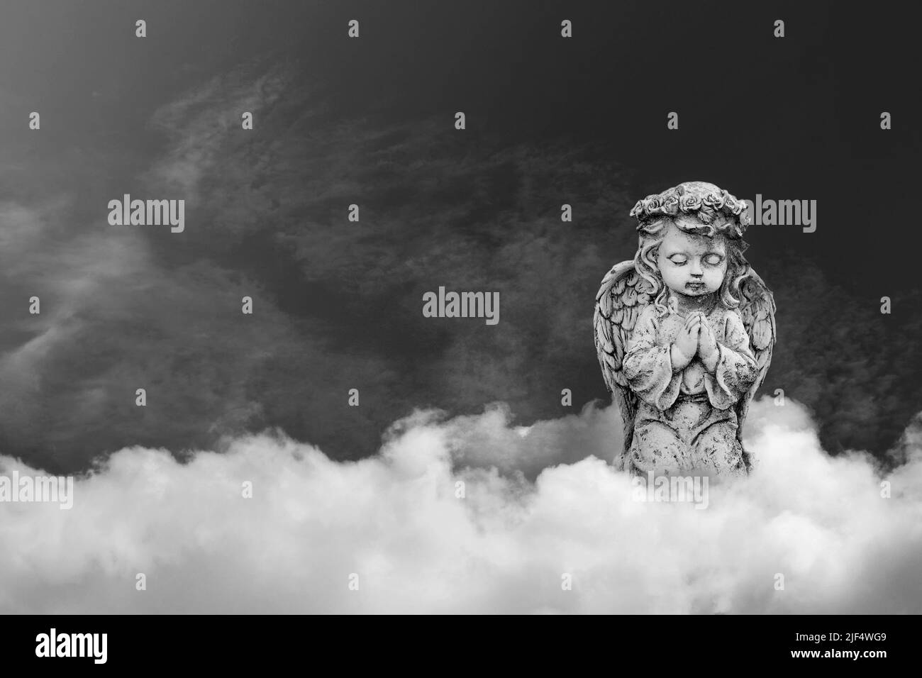 Guardian angel on the cloud Stock Photo Alamy