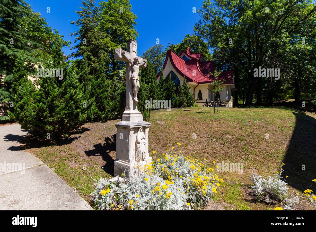 Korhazkapolna (Hospital chapel), built in 1992, Sopron, Hungary Stock Photo