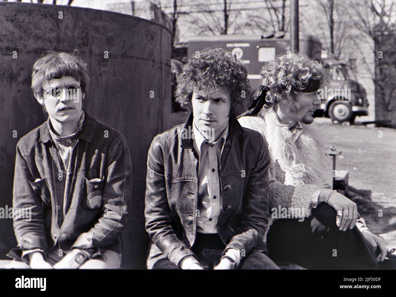 CREAM UK rock group in April 1967. From left: Jack Bruce, Eric Clapton ...