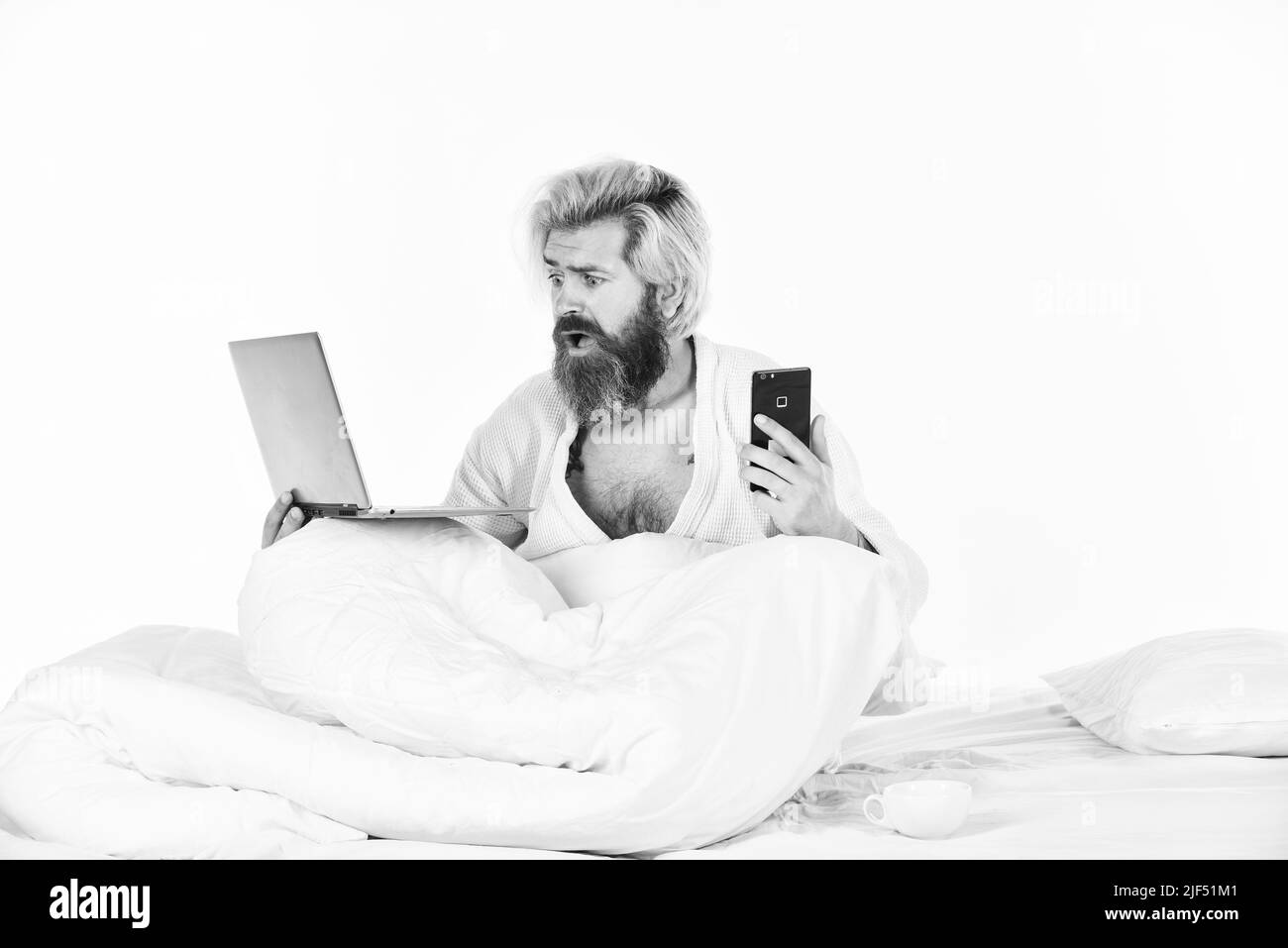 Online communication. Electronic devices emit artificial blue light that can suppress release