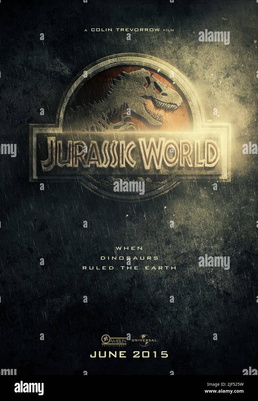 Jurassic world poster hi-res stock photography and images - Alamy