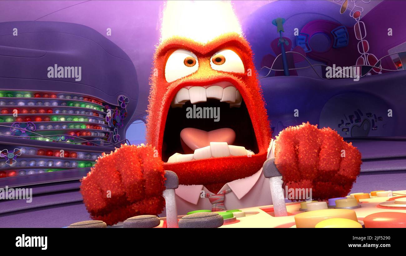 ANGER, INSIDE OUT, 2015 Stock Photo