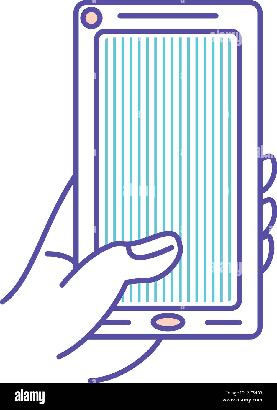 hand with smartphone Stock Vector Image & Art - Alamy