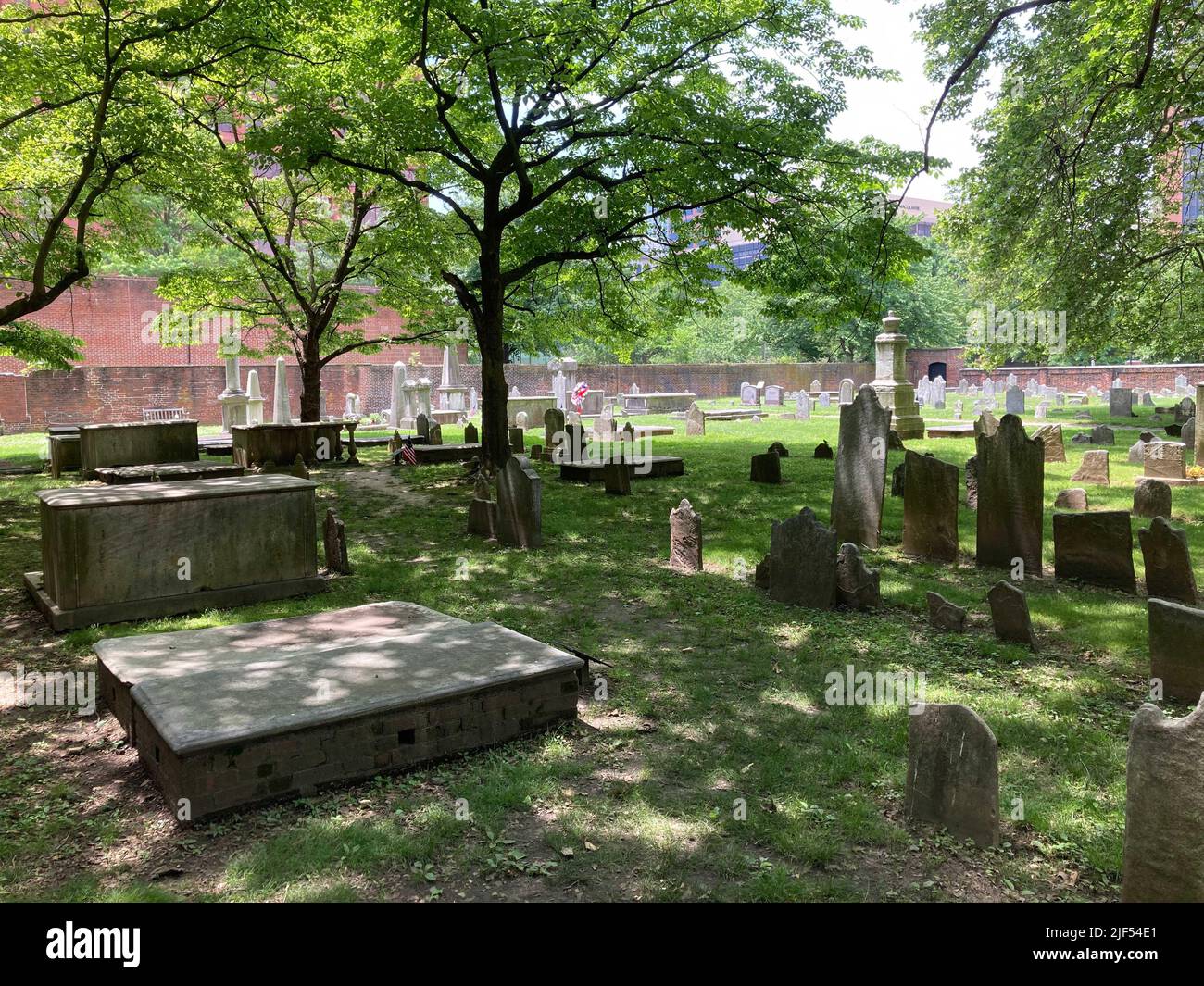 Christ Church Burial Ground, Philadelphia, Pennsylvania, USA Stock