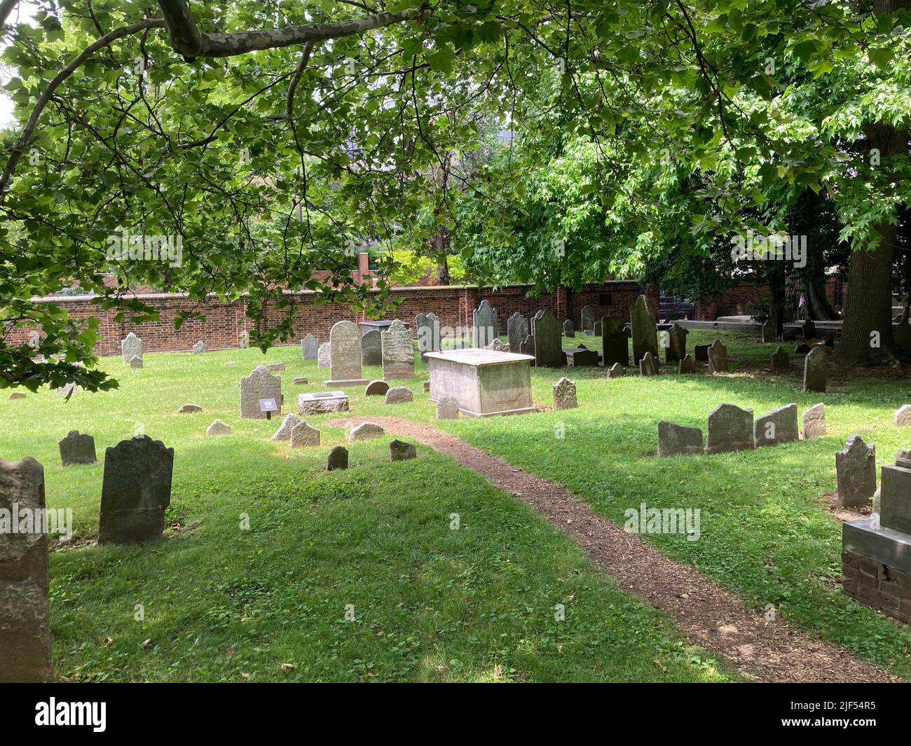 Christ Church Burial Ground, Philadelphia, Pennsylvania, USA Stock Photo