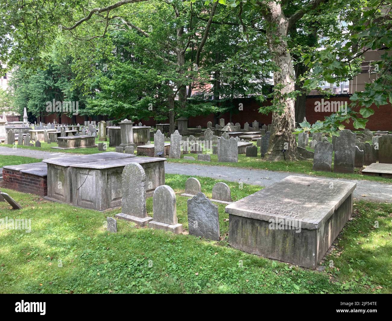 Christ Church Burial Ground, Philadelphia, Pennsylvania, USA Stock Photo