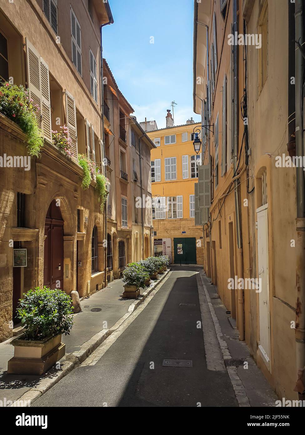 Aix-en-Provence, France, May 2022, view of a street in South-France Stock Photo