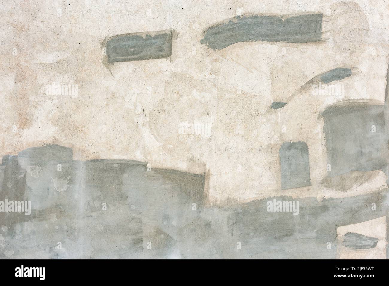 Plaster on the gray wall texture background. Stock Photo