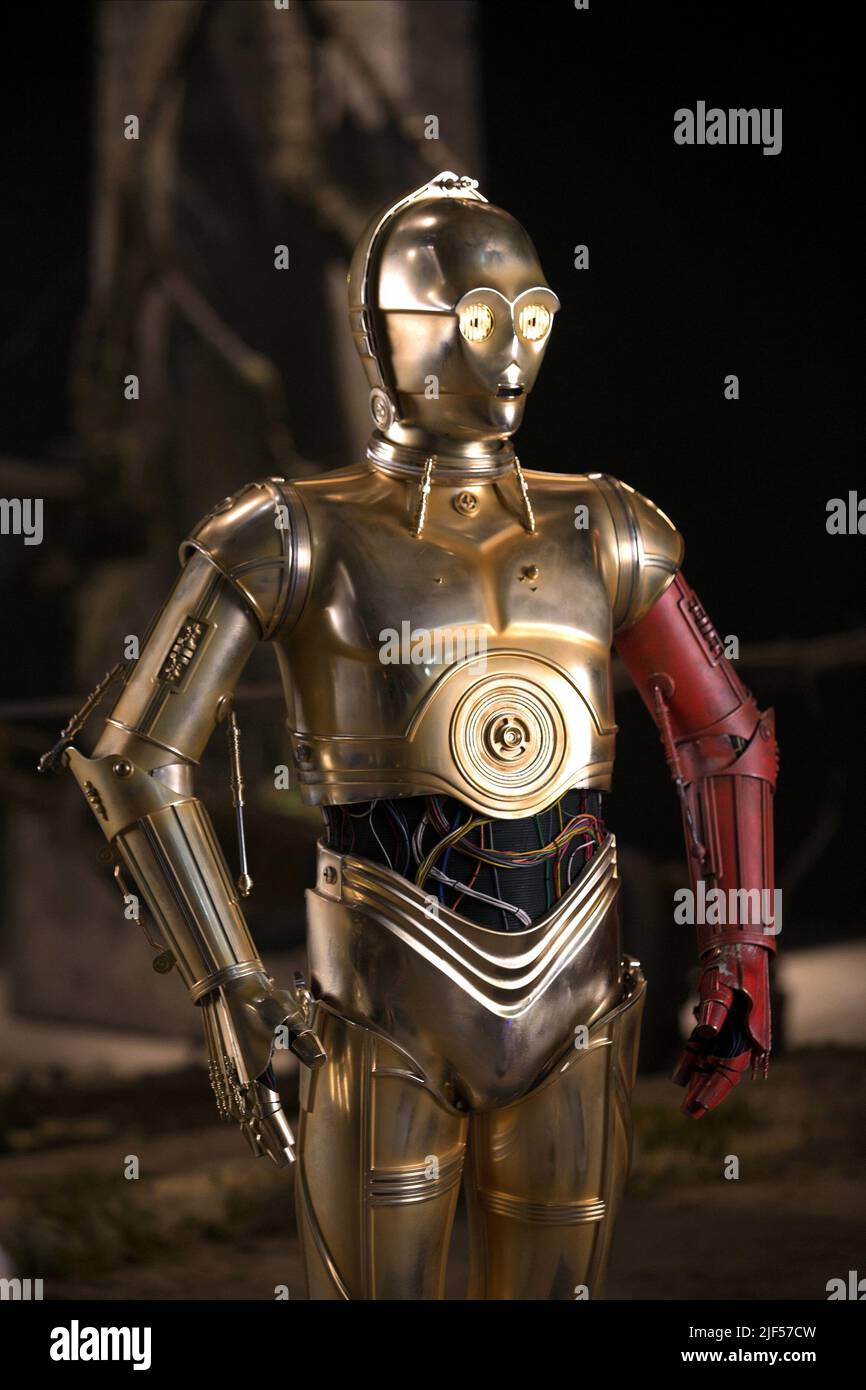 DANIELS,C-3PO, STAR WARS: EPISODE VII - THE FORCE AWAKENS, 2015 Stock Photo