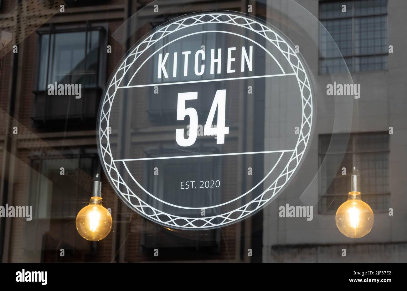 Kitchen 54, a fast-food takeaway at 54 Dale Street in Liverpool Stock Photo