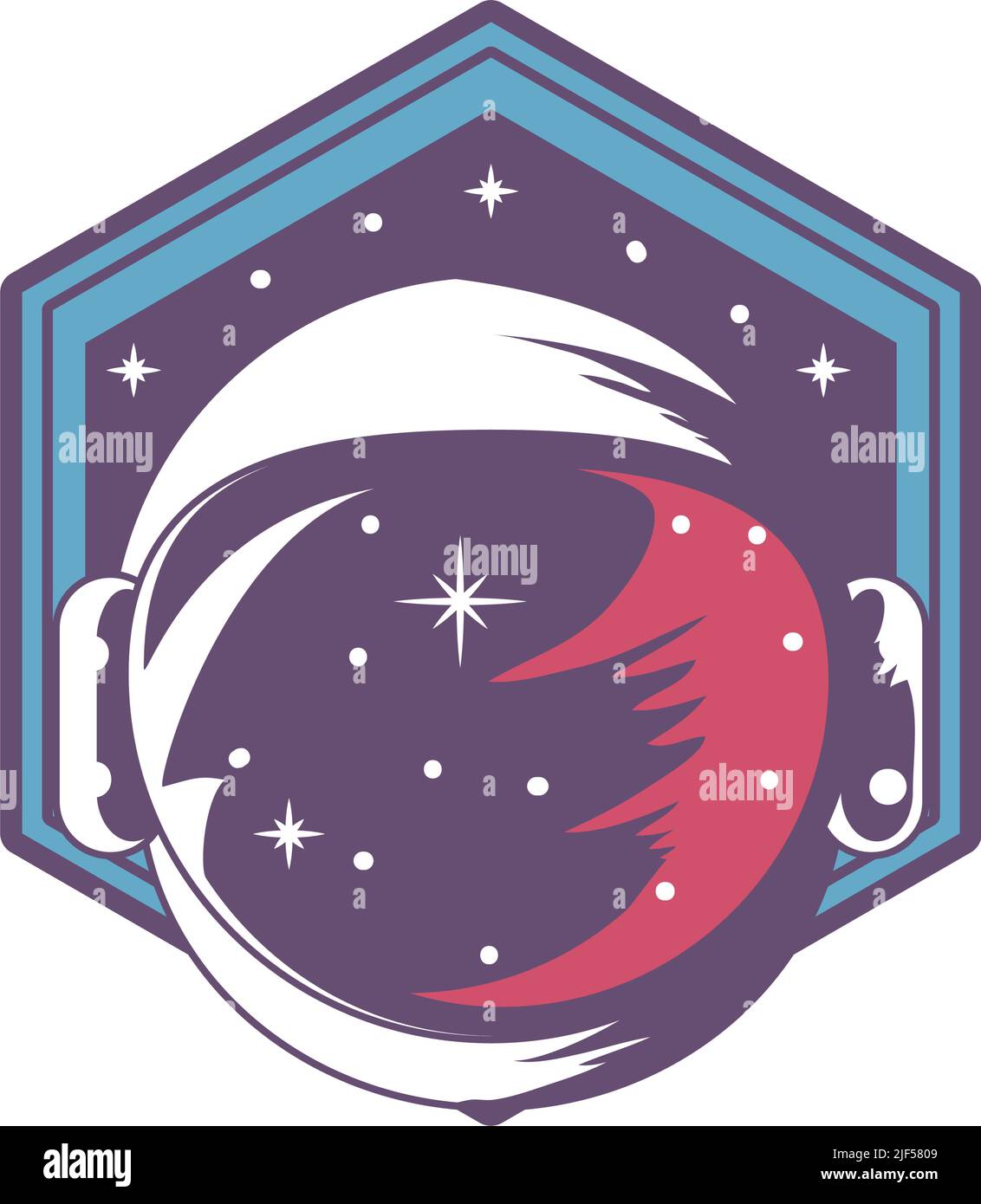 space astronaut badge Stock Vector Image &amp; Art - Alamy