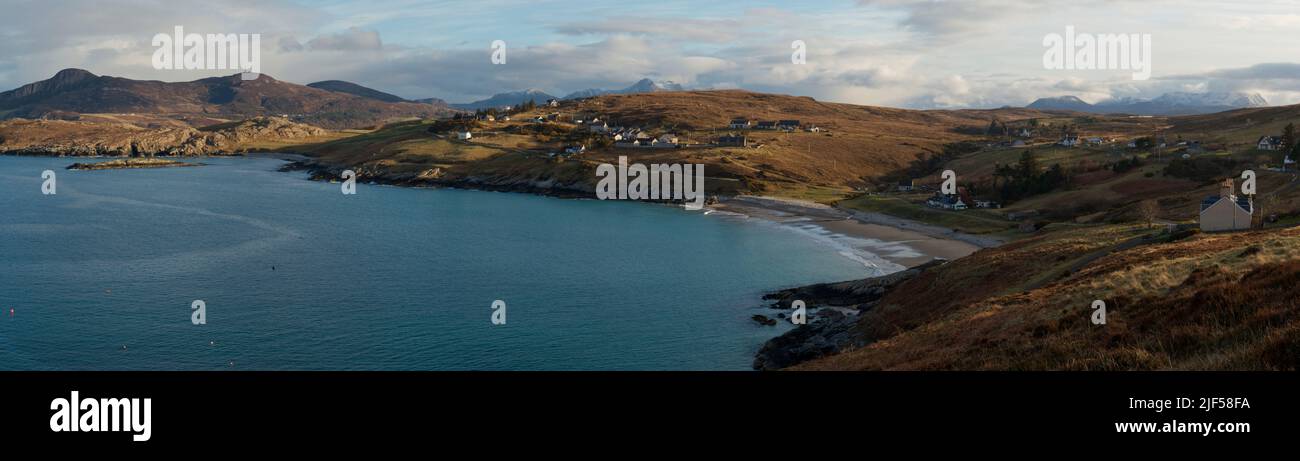 Panorama of Talmine, Sutherland Stock Photo