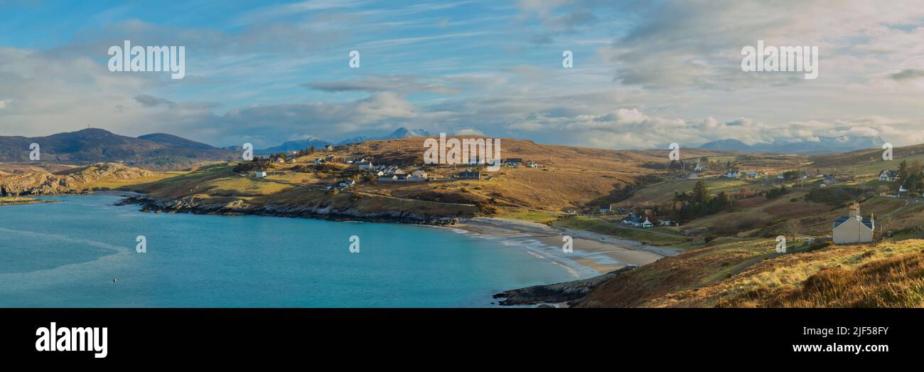 Panorama of Talmine, Sutherland Stock Photo