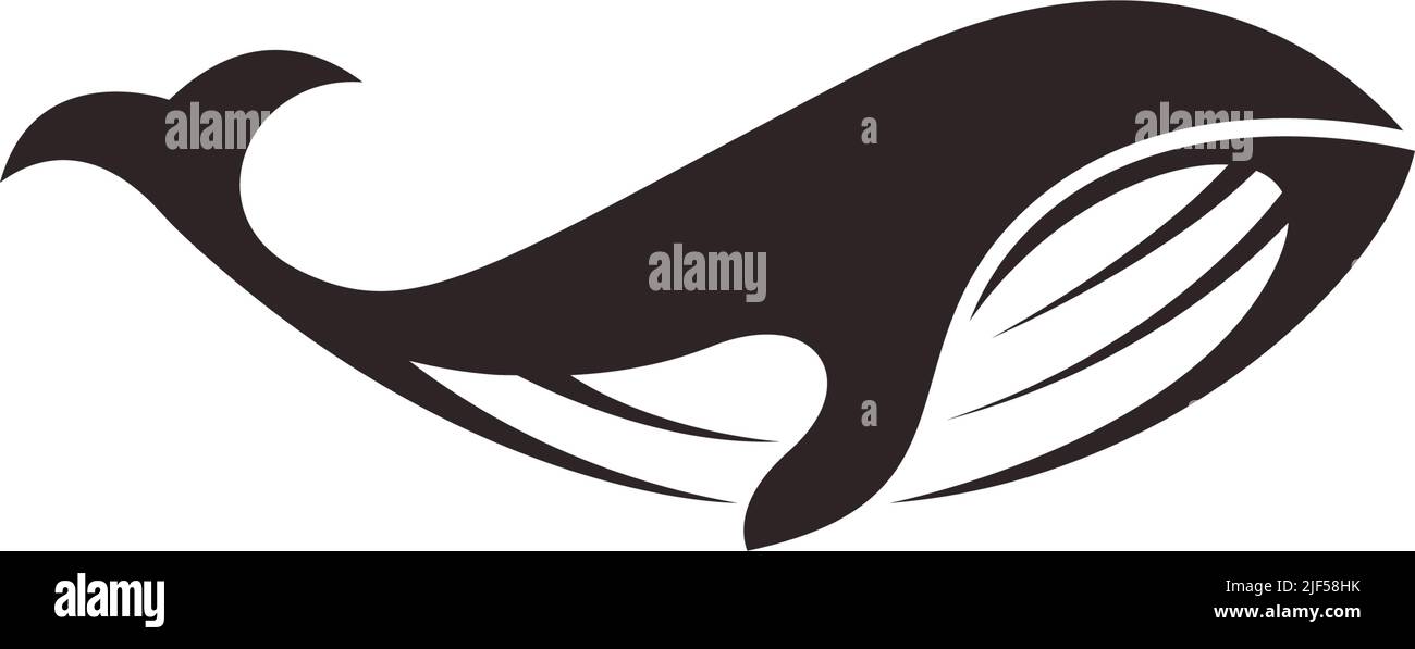 Whale icon logo design illustration template vector Stock Vector Image ...