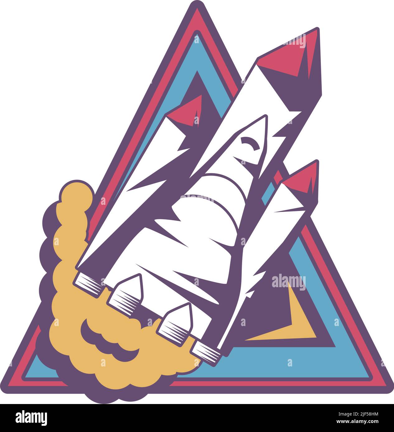 space launching rocket Stock Vector Image & Art - Alamy